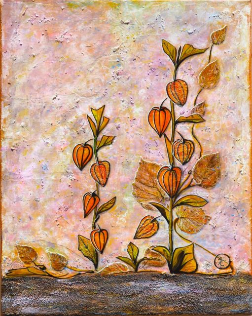 Physalis réalisé par l'artiste